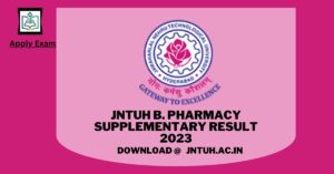 jntuh-b-pharmacy-supplementary-result-jntuh-ac-in