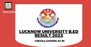 lucknow-university-b-ed-result-lkouniv-ac-in