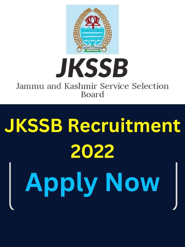 JKSSB Recruitment 2022 Apply Online