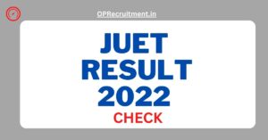 JUET Result 2022 Jammu Direct (Link), JUET Result @ juet.org