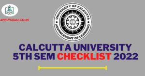 CU 5th Sem Checklist 2022 (Link), Download Calcutta University UG Checklist