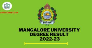 Mangalore University 4th Sem Result 2022-23 (Link), Check MU 4th Sem Result