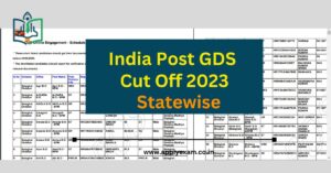 India Post GDS Cut Off 2023 Statewise PDF Download