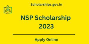 NSP Scholarship 2023 Check Application, Eligibility, and Benefits @ Scholarships.gov.in