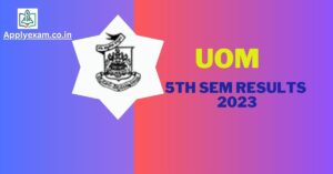 Mysore University Results 5th Sem 2023 (Link), Check UOM Results @ uni-mysore.ac.in
