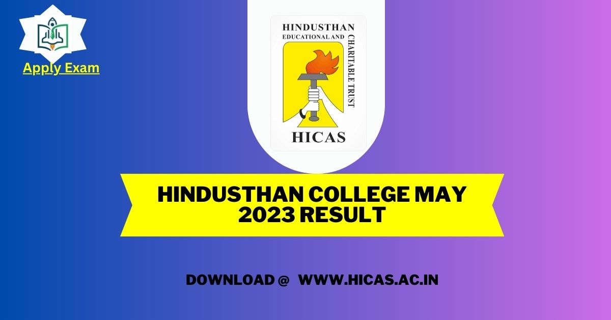 Hindusthan College May 2023 Result