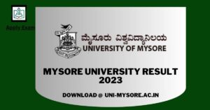 Mysore University 3rd, 8th & 9th Sem Result 2023 (Out), Check @uni-mysore.ac.in